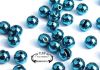 T.ST. Tungsten Perlen / Beads blau geschlitzt