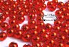 T.ST. Tungsten Perlen / Beads rot geschlitzt