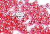 T.ST. Tungsten Perlen / Beads pink geschlitzt